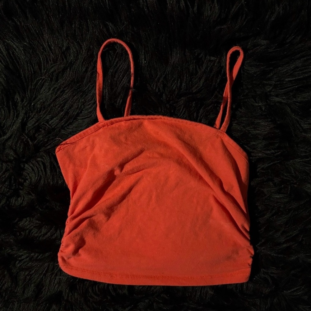 FRIENDS Pajama shorty shorts and matching red tank top - Picture 3 of 5